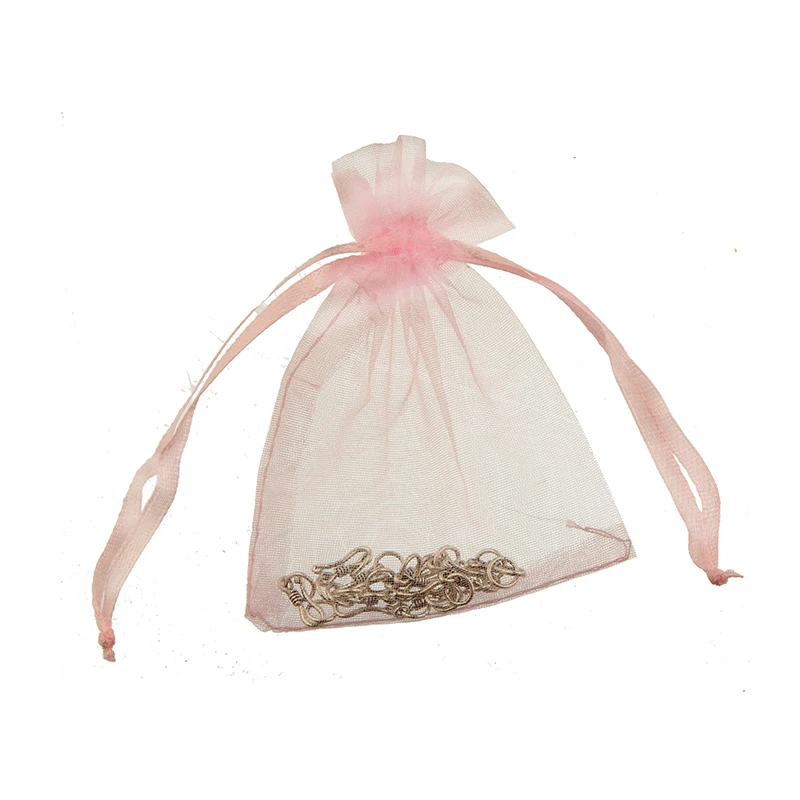 30pcs Candy Bags Lucency Organza Drawstring Pink Wholesale Craft Jewelry Packaging Classic Fine Clear Show Soft Goldfeu Supplier