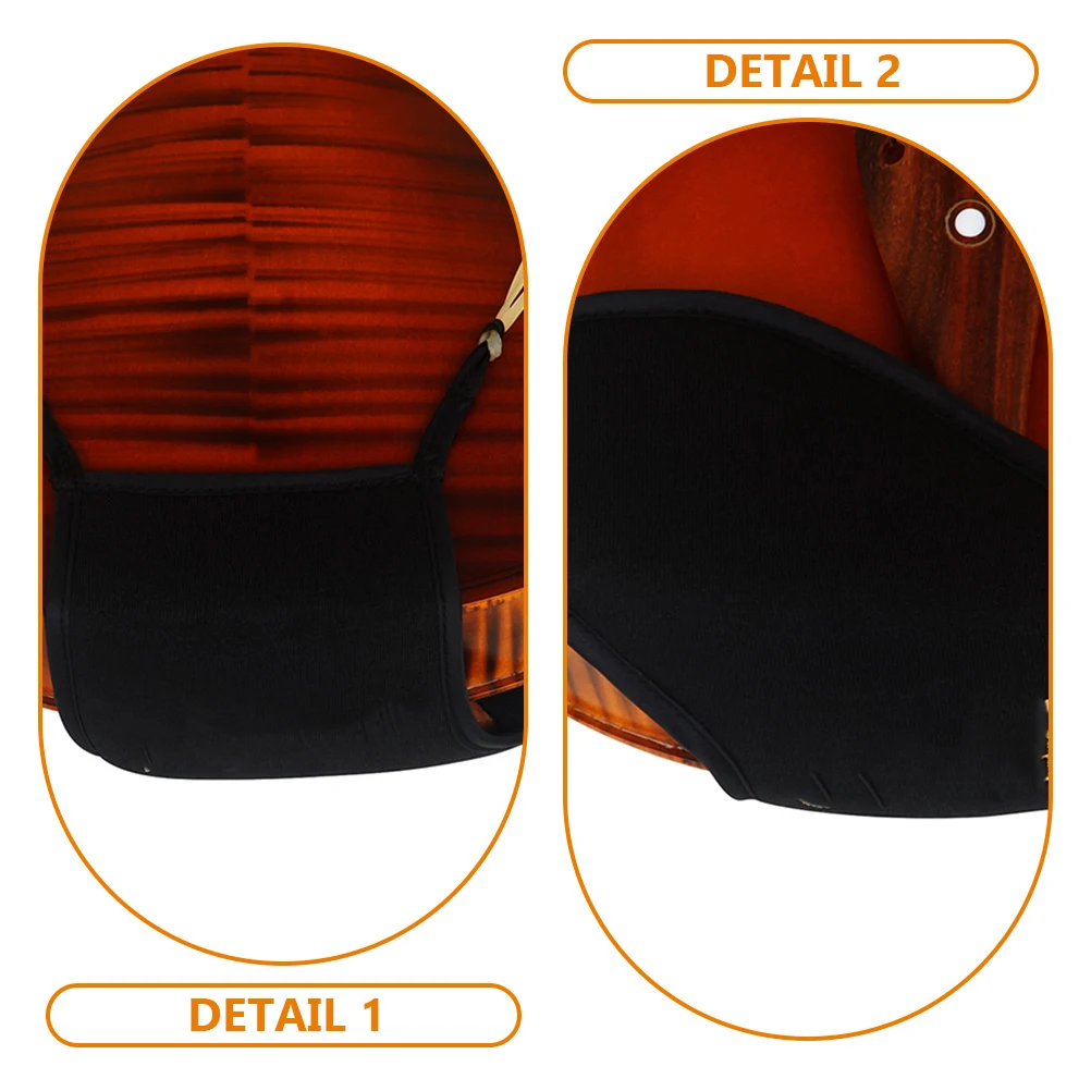 

Violin Shoulder Pad Accessories 3/4 Cotton Fiddle Chin Rest Rests Stress Reliever