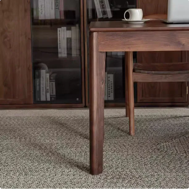 

Customizable North American Black Walnut Turn Corner Computer Desk Work Modern Simple Versatile L Type