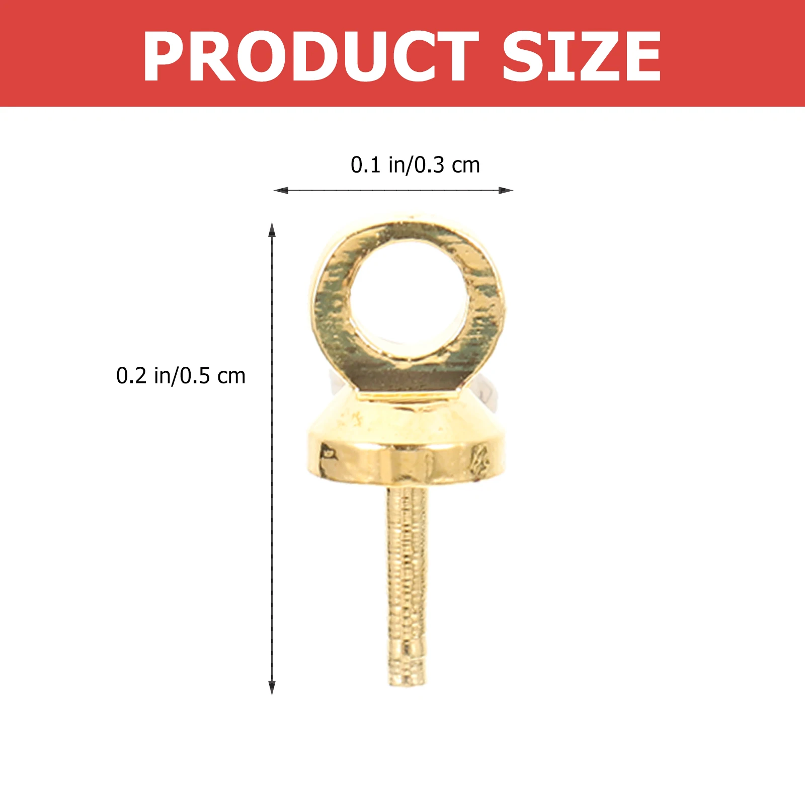 

2 set 2 Sets Small Pin Jewelry Making Threaded Premium Metal Eye Hooks Diy Crafts Screw Bracelets Necklaces Earrings Anklets