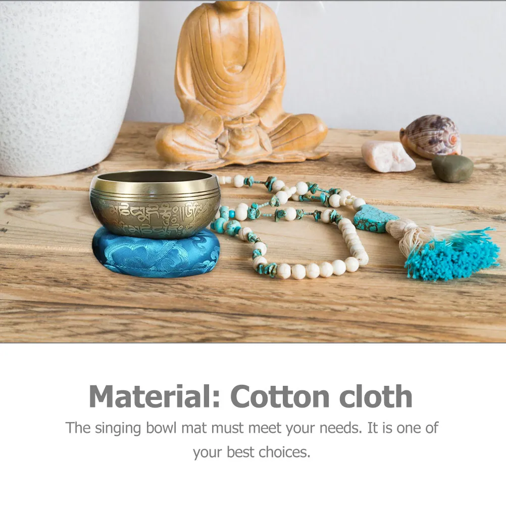 Sturdy Singing Bowl Pad Crafted from Thick Cotton Cloth Secure Placement for Sound Bowls Used in Buddhism Meditation Sound