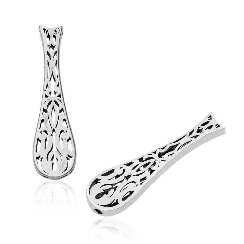 Silver Tulip Pattern Rosary İmamesi