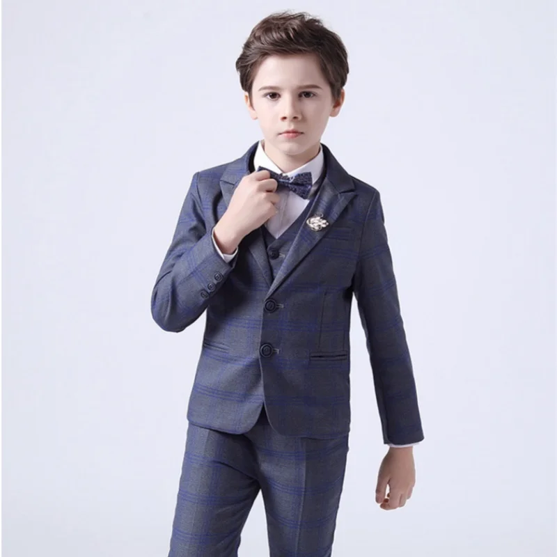 Boys Coat+Pants Kids Suits 2PCS/Set Cotton 2024 Formal Spring Autumn Cotton High Quality Christmas Gift Children Clothing