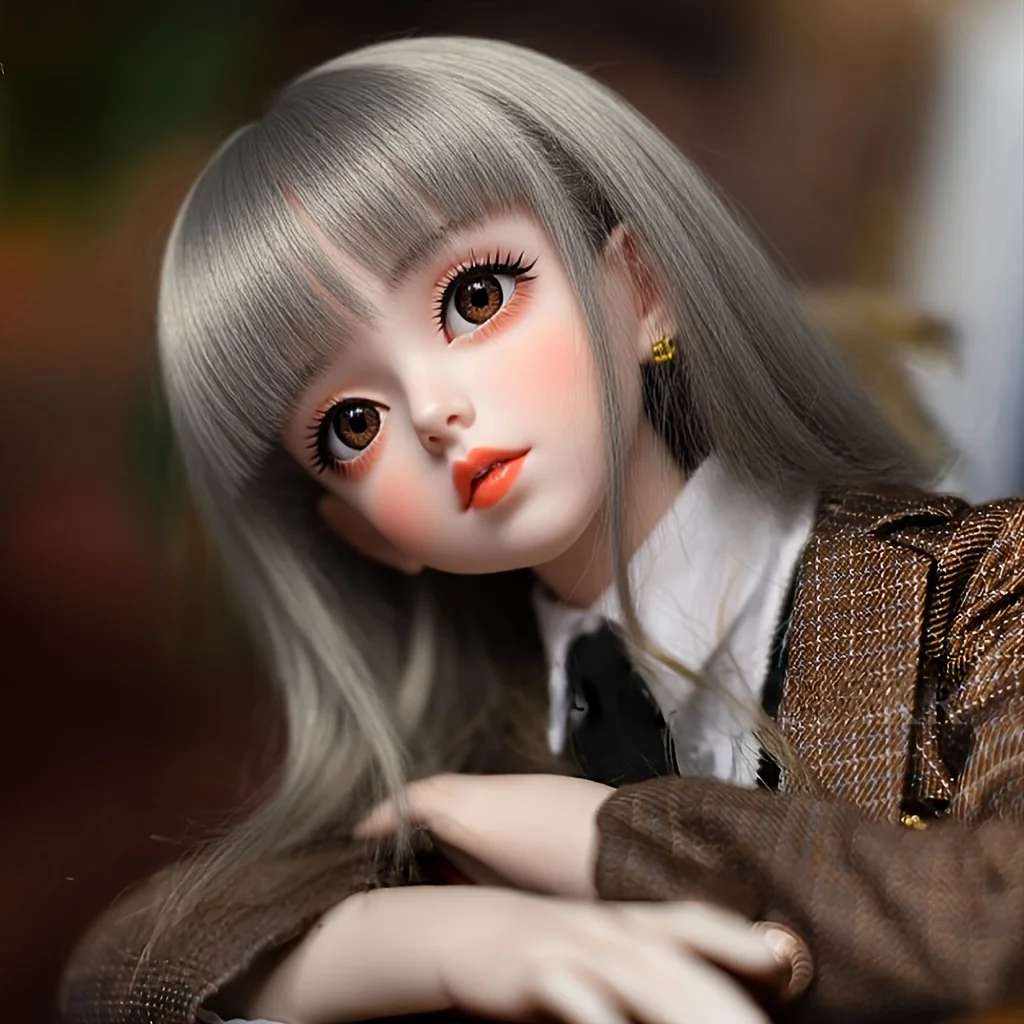 65CM Realistic Figure Doll, Flexible Skeleton Model with Random Hair – Black Friday & Christmas Gift Idea