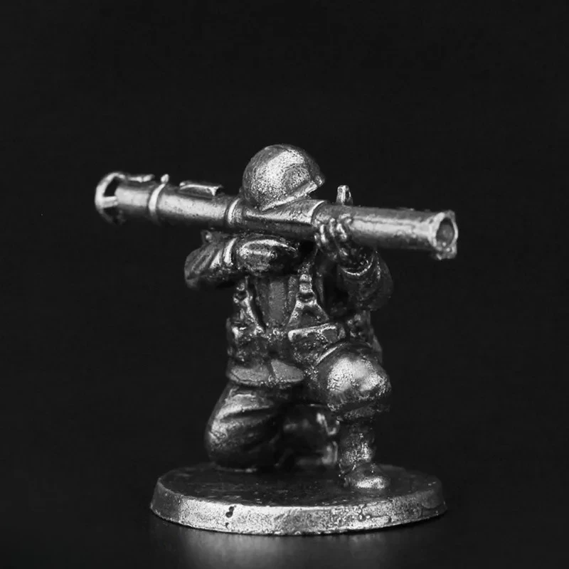 التفرد الديكور المعادن العسكرية سلسلة نموذج الجندي عمل أرقام لعبة قطع الشطرنج اكسسوارات الحرفية نموذج اللعب هدية #2