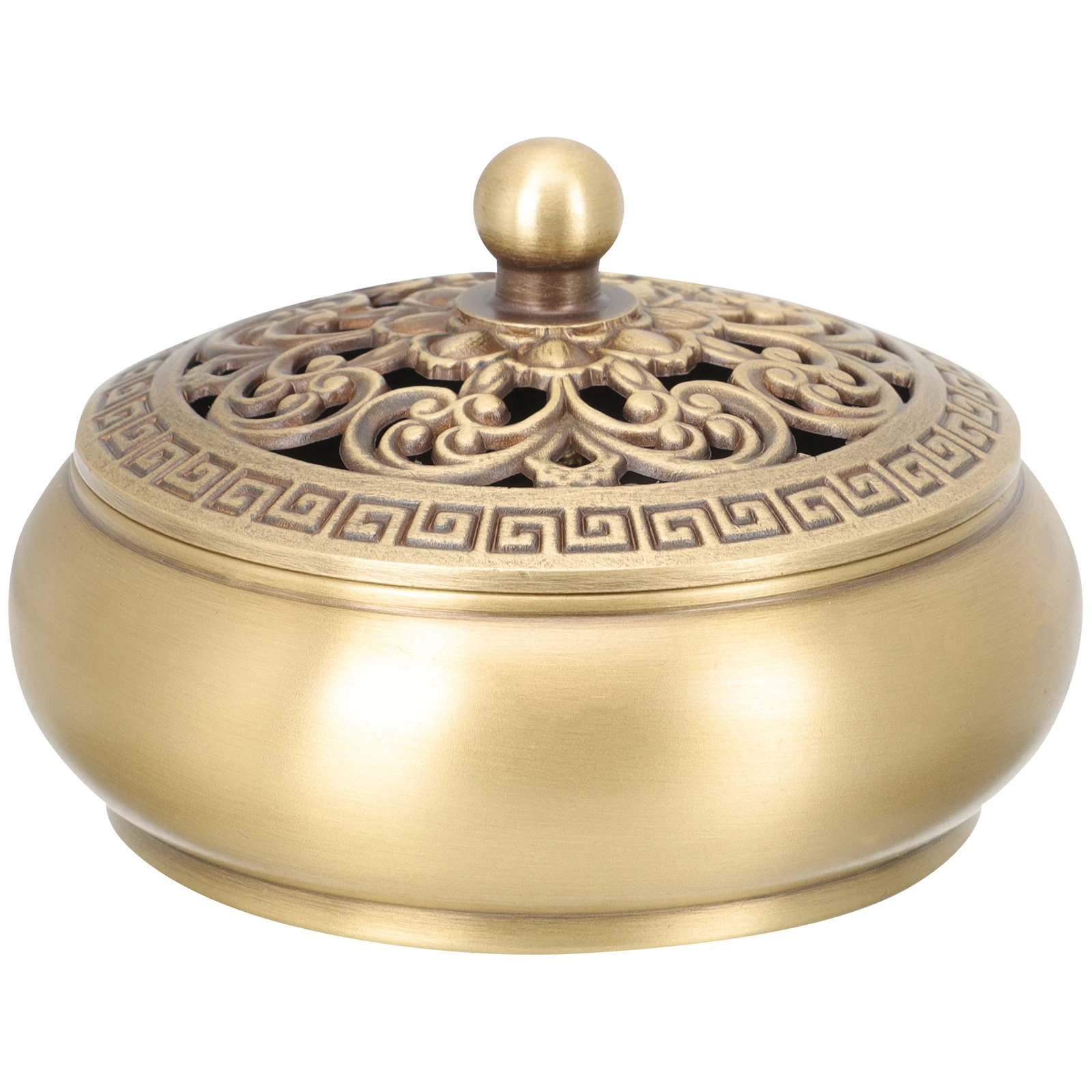 

Vintage Brass Incense Burner Home Decor Display Stand Desktop Adornment High Quality Rustproof Elegant Craftsmanship Compact