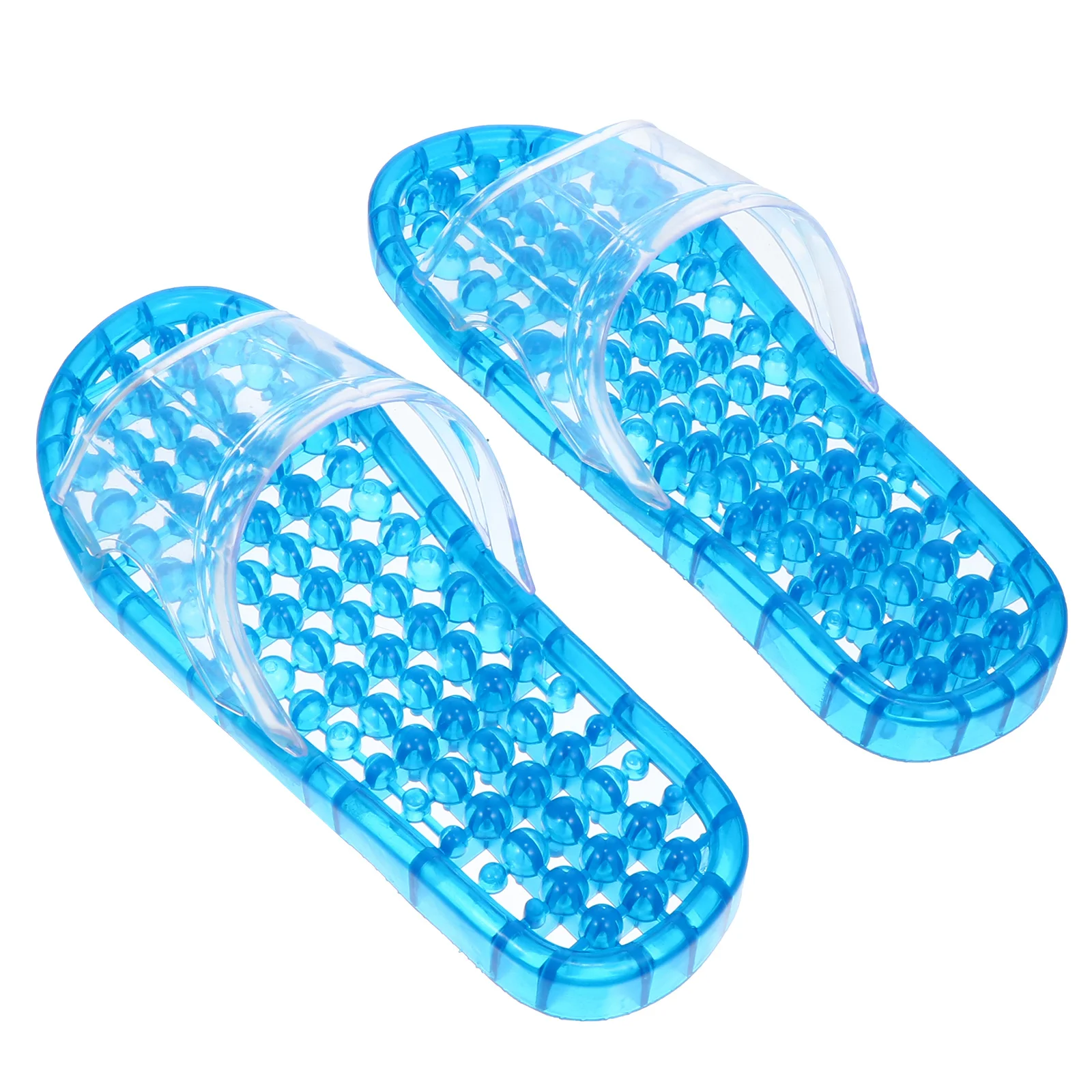 

1 Pair Bathing Slippers Quick Drying Hollowed Out Design Anti Skid Comfortable Indoor Bathroom Footwear Unisex