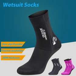 Calcetines de neopreno antideslizantes para hombre y mujer, traje de neopreno cálido de 3mm, botas de surf para buceo y natación al aire libre, novedad