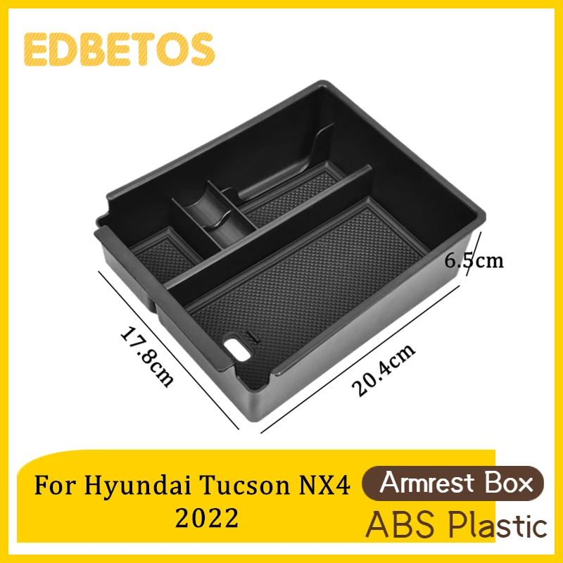 Caja de almacenamiento para Reposabrazos de coche, accesorio para Hyundai Tucson Limited / Hybrid 2022 2023, versión electrónica de transmisión automática