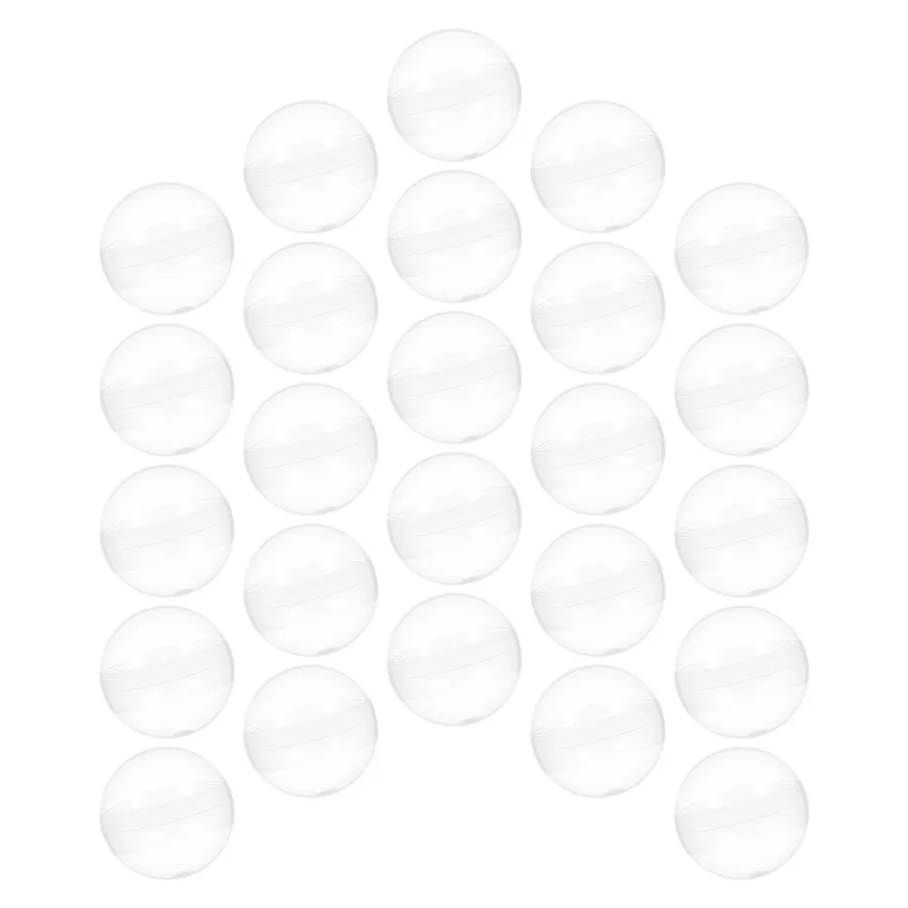 50 Bolas de Plástico Transparentes Vacías para Rellenar, Ideales para Máquinas de Chicles, Fiestas y Detalles