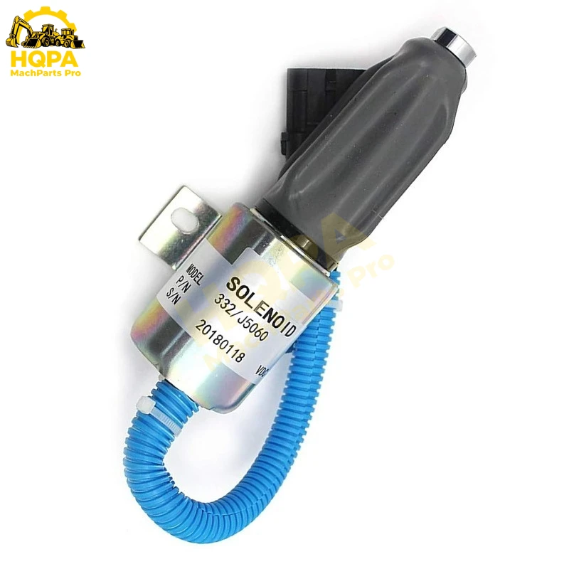

Электромагнитный клапан остановки подачи топлива 24V 332/J5060 332-J5060 332J5060 для экскаваторов JCB JS130 JS160 Volvo