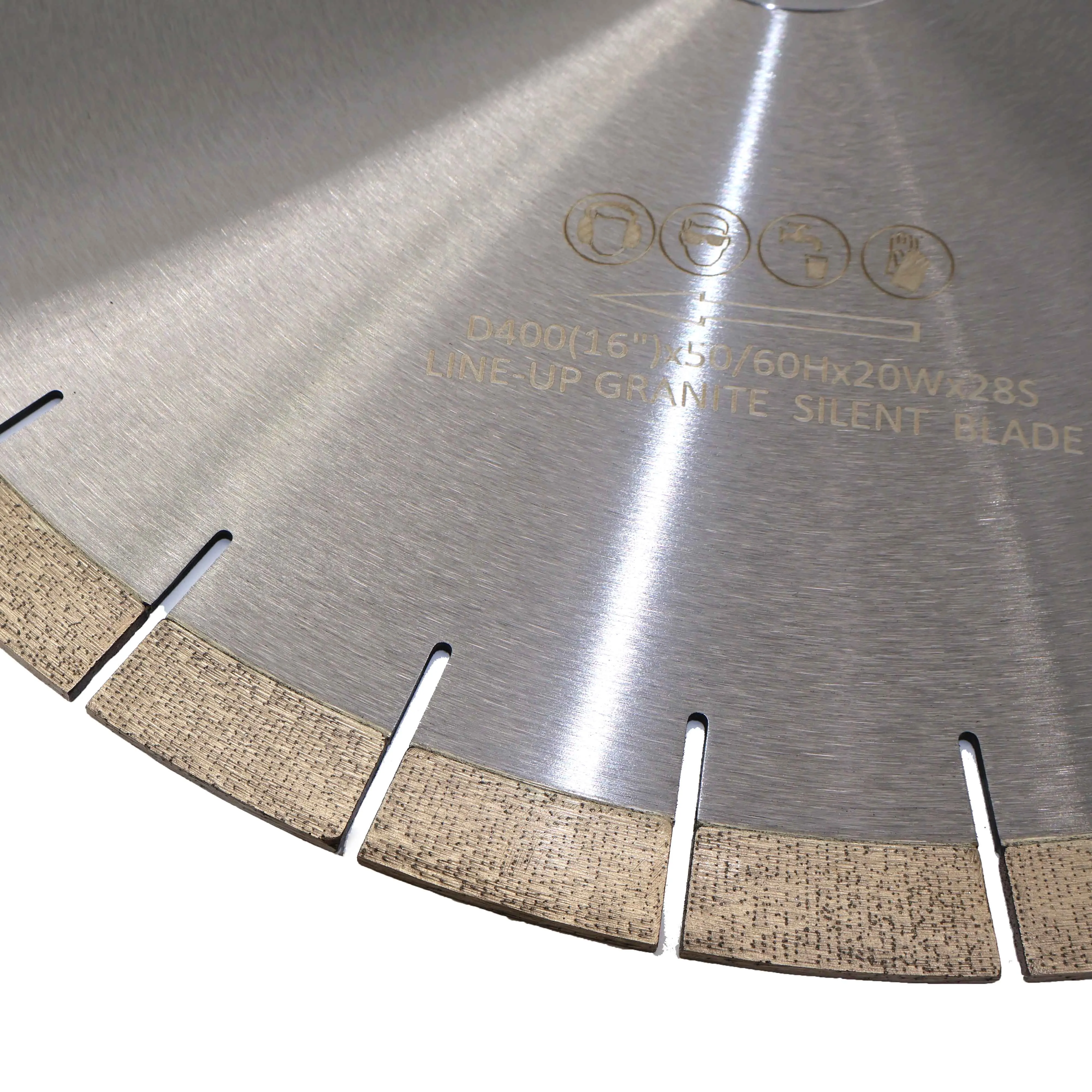 الصناعية OEM 400 مللي متر قطع الماس شفرة المنشار للجرانيت الكوارتز الخرسانة Ti المغلفة قطع سريع يناسب معظم المعدات