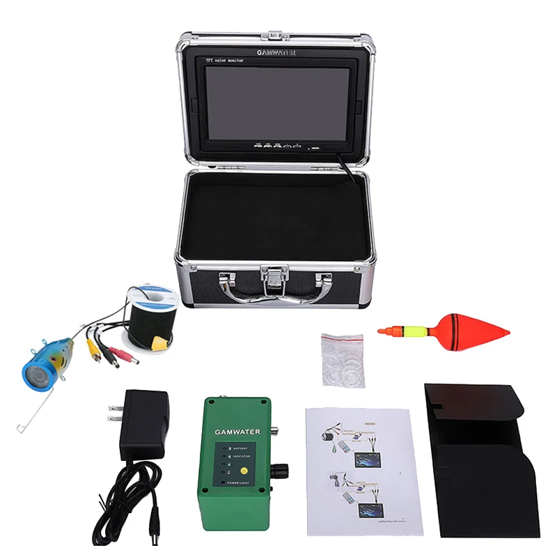 

7 Inch HD Underwater Fishing Video Camera Kit LEDs Video Fish Finder 20M with US Plug