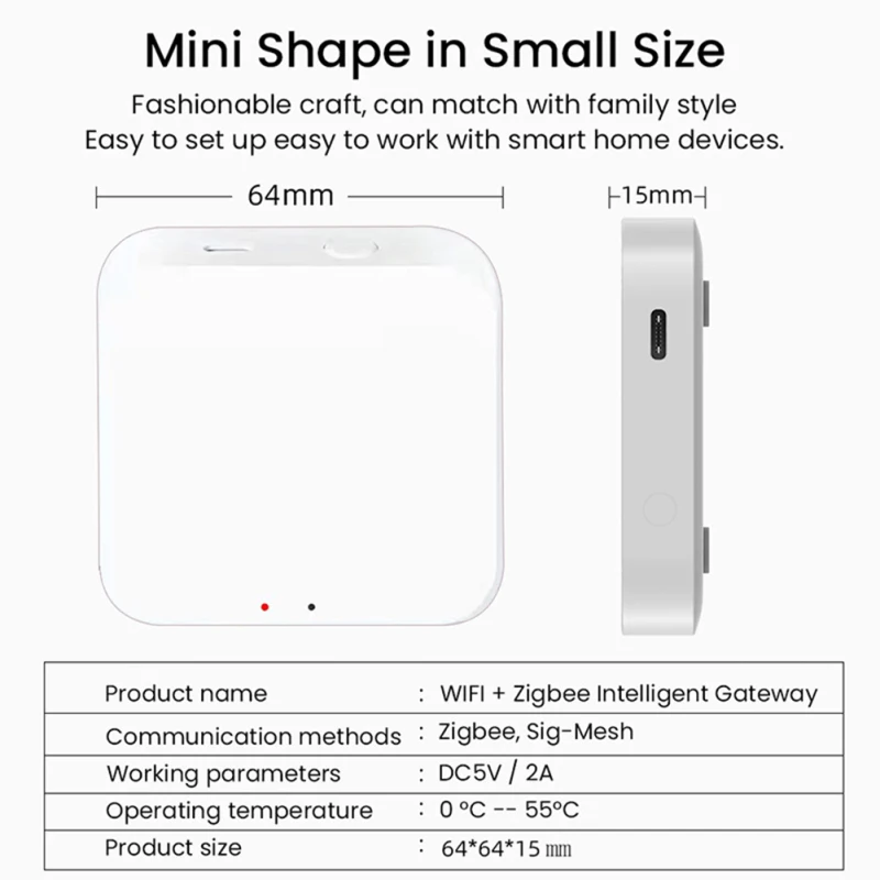 1/3PCS Tuya Multi-mode Gateway WiFi Multi-protocol Communication Gateway Smartlife APP Remote Control