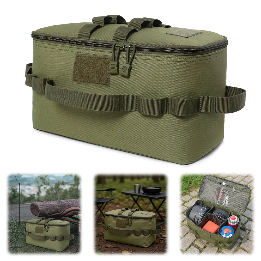 Gas Tank Storage Bag Large Capacity Picnic Cookware Container Heat-Insulating Waterproof Tool Storage Case for Travel Hiking