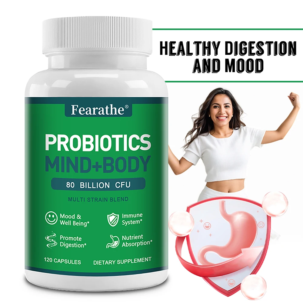 Probiotic Capsules with Prebiotics & Digestive Enzymes, Balance Gut Flora Digestion Boost Immune & Weight Management Support