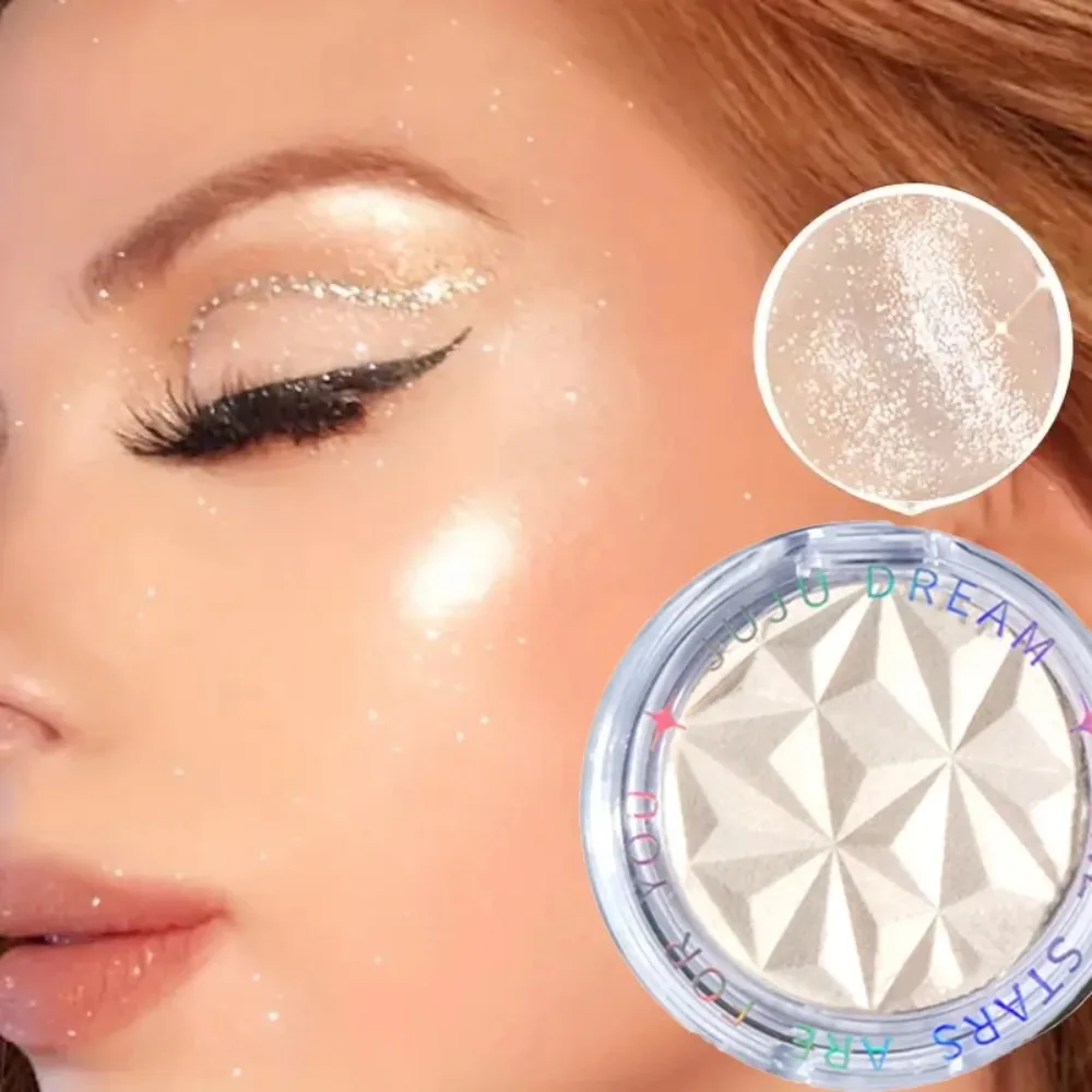 Paleta de Iluminador de Dois Tons com Efeito 3D, Pó Contorno Matte e Iluminador Facial