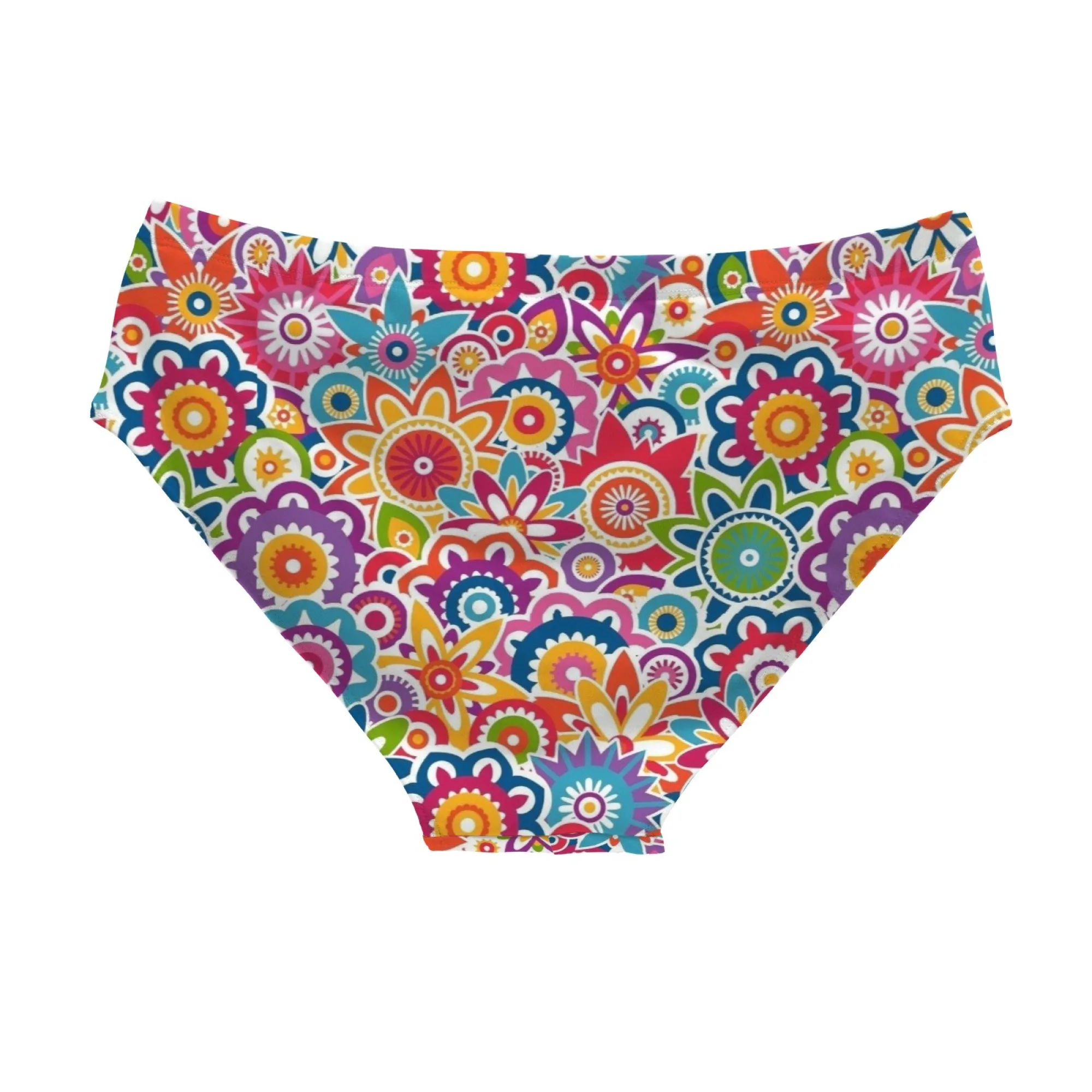 Mandala Ethnic Swim Trunks Elastic Soft Skin-friendly Men's Triangle Swim Trunks Beach Carnivals Swimming Bathing Novel Swimsuit