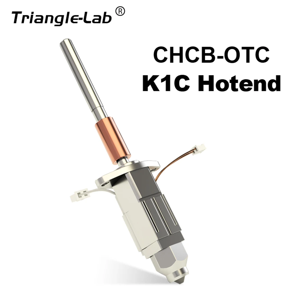 Trianglelab CHCB-OTC Hotend Kit For Creality K1C 3D Printer Higher power and High Flow with 0.4mm Brass Nozzle for MK8 Nozzle