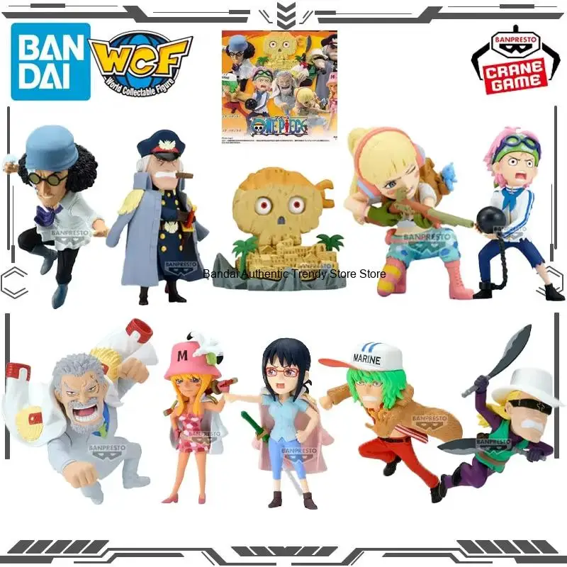 Bandai Original WCF ONE PIECE Pirate Island Hatchenos 1 2 Action Figure Toys for Boys Girls Gift Collectible Model Ornaments