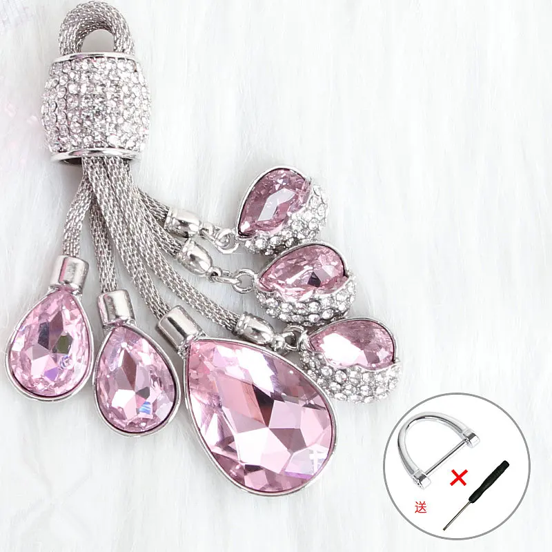 2019 Super Shine Crystal Keychain Tears of the Sky Alloy Plating Droplets Ozdoby na kluczyki samochodowe Akcesoria do bagażu i toreb
