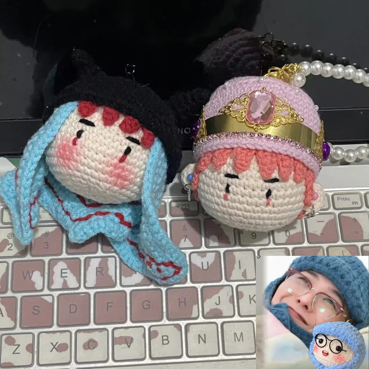 Hook Weaving Quan Zhilong GD, Cute Handmade Doll Keychain Gift Material Finished Pendant