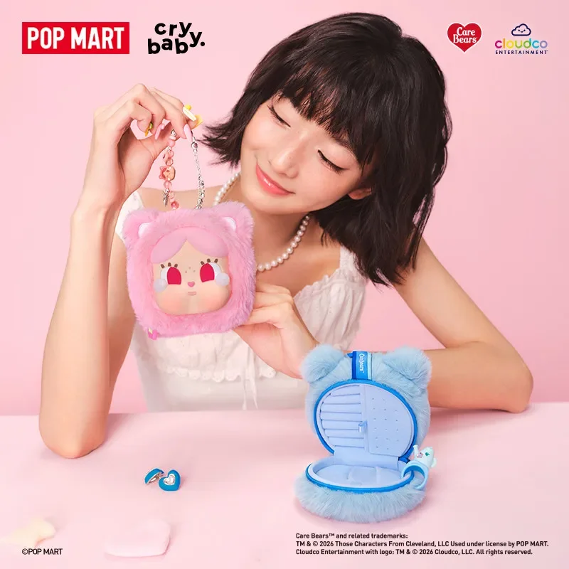 POP MART CRYBABY Care Bears Series Mini Bag Hanging Jewelry Case Blind Box Mystery Box Toys Kawaii Ornament Figurines Home Decor view 5