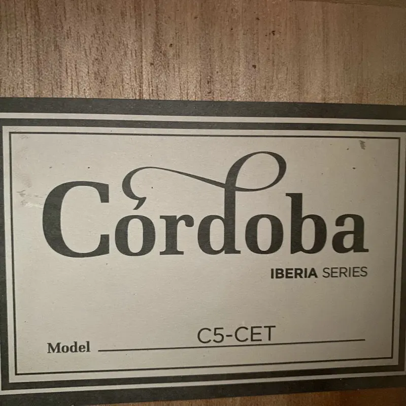 جيتار كلاسيكي I035 قرطبة إيبيريا C5CET 39 بوصة من خشب التنوب الصلب تصميم طبيعي رقيق للجسم 19 فريتس من خشب الورد على طراز الفلامنكو #2