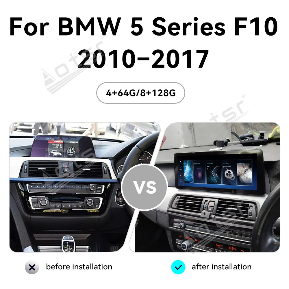 

12.3'' Android 13 for BMW 5 Series F10 2010-2017,Qualcomm 668S Navigation Carplay Car Radio DSP CIC NBT 2400*900 Car Screen GPS