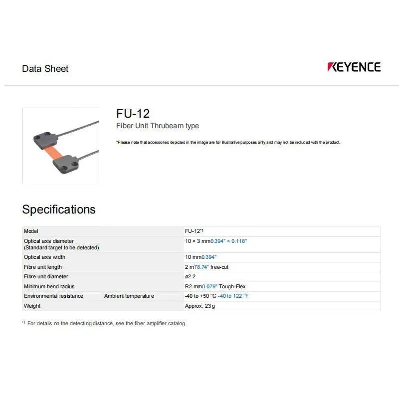 FU-12 KEYENCE Penetrating Fiber Optic Sensor,welcome to consult