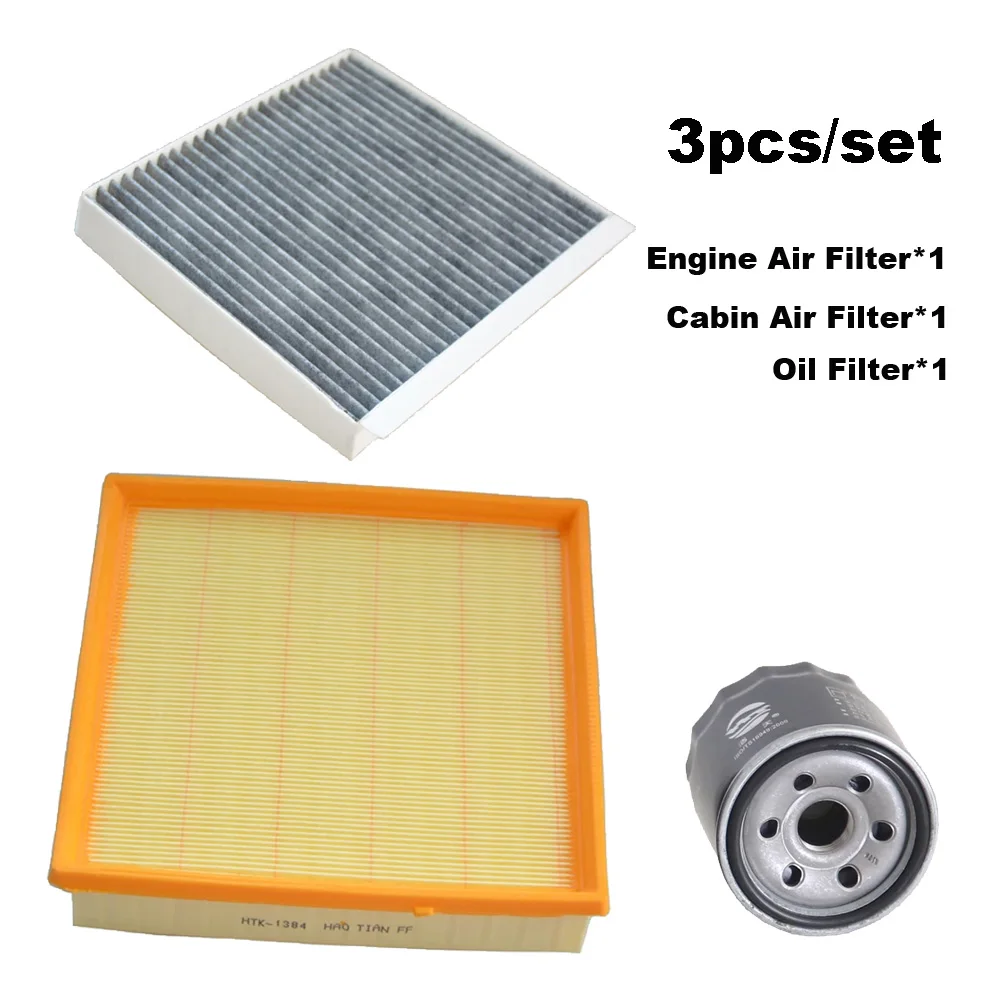 3pcs Filter Set For Saic Maxus Euniq 5 6 PHEV 1.3T D60 G50 MIFA5 MIFA6 1300cc Engine AC Air Oil Filter Kit Accessories C00164304