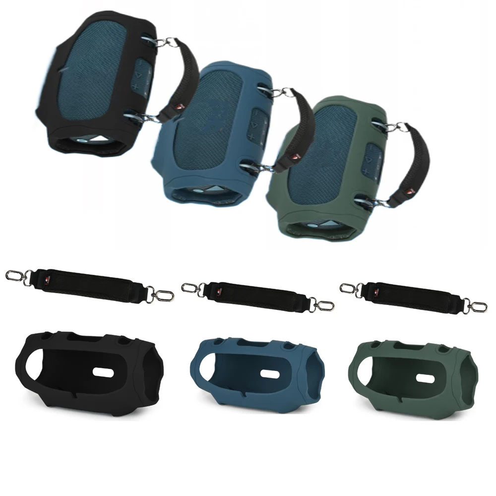 غطاء حماية من السيليكون لهاتف JBL Xtreme4 حافظة مكبر صوت متوافقة مع البلوتوث لجراب الصوت Xtreme4 مع حزام اليد