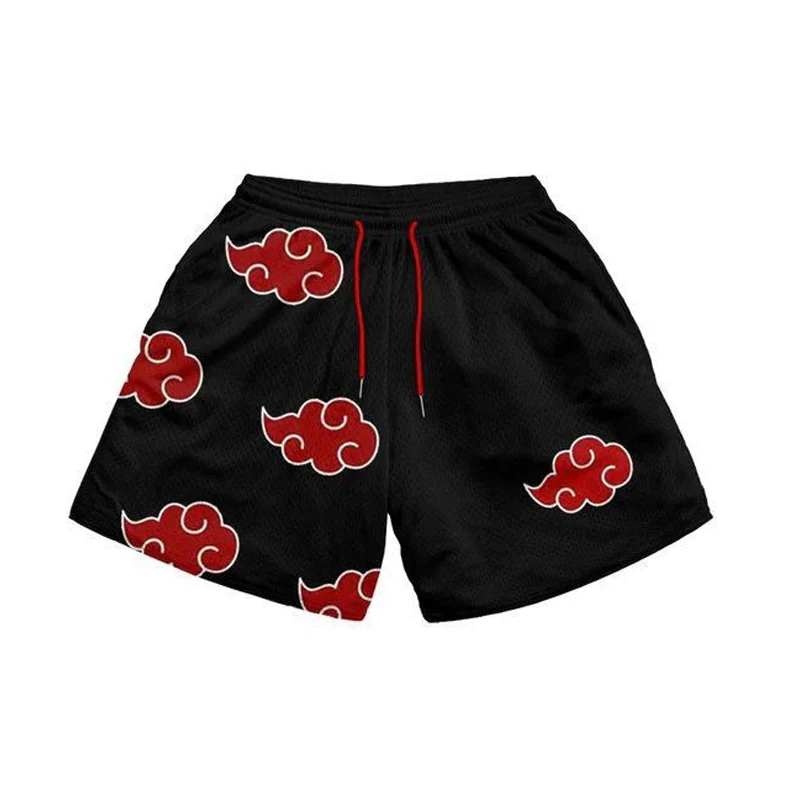 New Cartoon Naruto Kakashi Board Shorts Dragon Ball Super Saiyan Men Large Size Printed Board Shorts Anime Peripherals Gift Toy