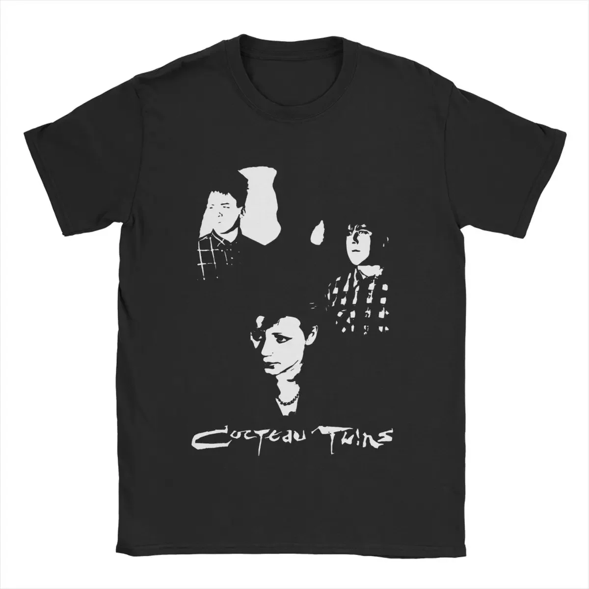 Cocteau Twins T Shirts for Men Pure Cotton Cool T-Shirt Round Collar Tee Shirt Short Sleeve Clothes Graphic