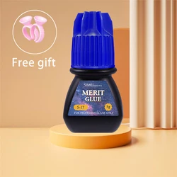 Korea HS 17 Cola Merit Glue 0.5s Drying Time Black Eyelash Glue 5ml Original HS 17 Merit Glue Magic Pack With Lash Glue