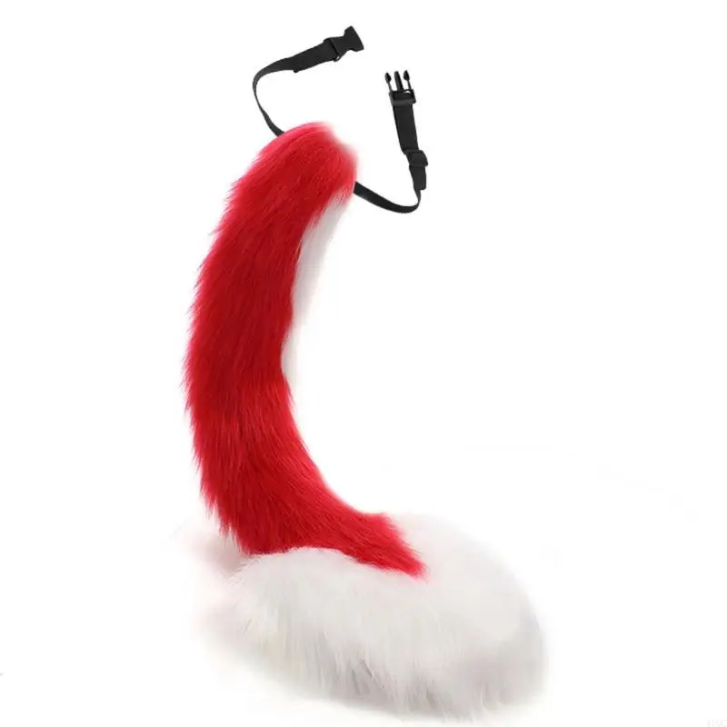 Plush Halloween Cosplay Accessories Long Tail Adjustable Halloween Animal 