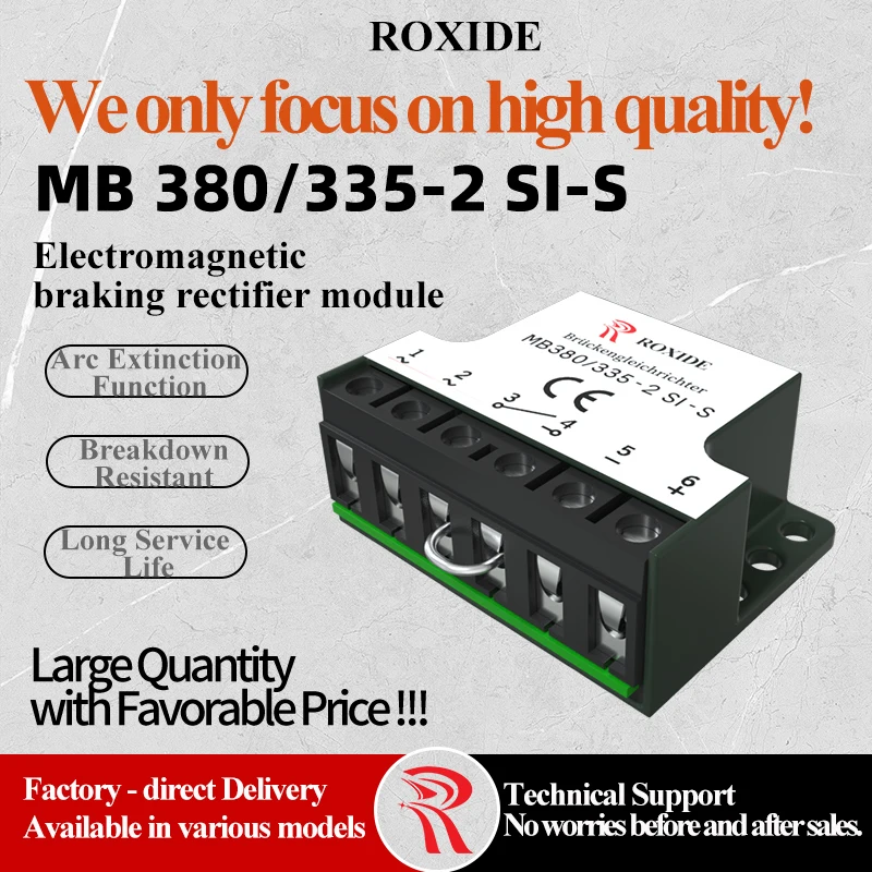 Motor Rectifier Module MB 380/335-2 SI-S, Brake Rectifier Power Supply, 380V/335V