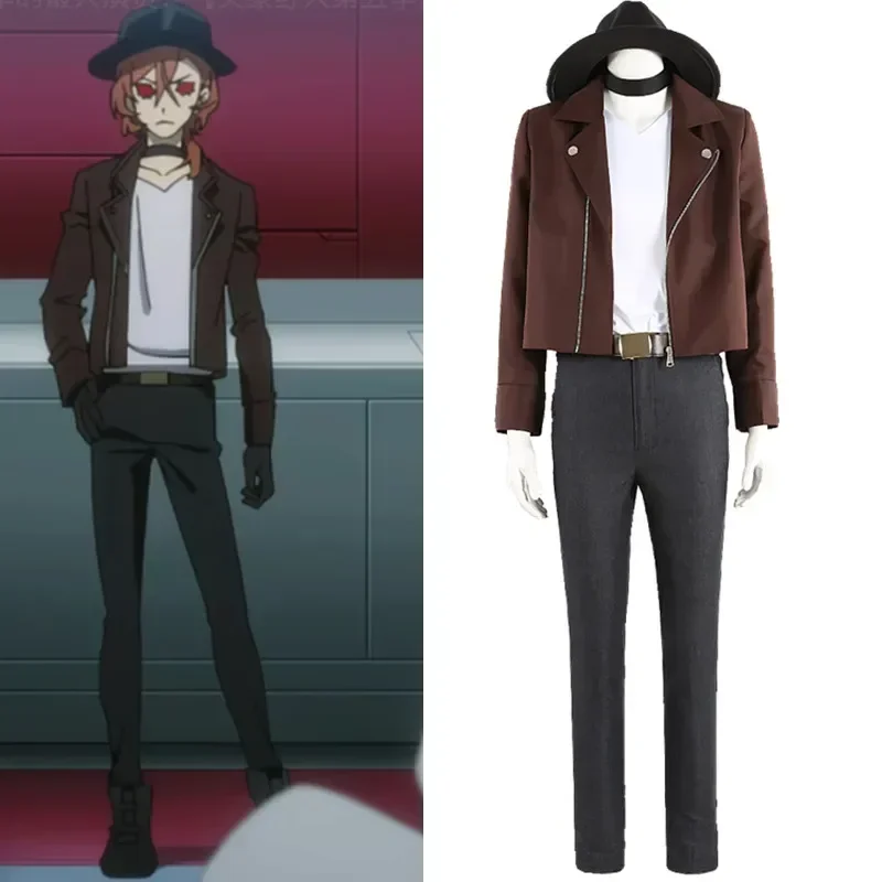Stray Dogs Stagione 5 Chuuya Nakahara Vampire Cosplay Costume a tema Halloween