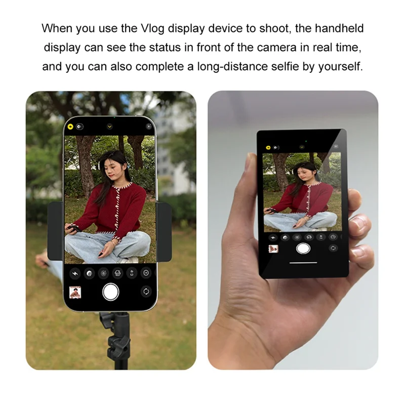 Suitable Smartphone Wireless Magnetic Monitor Screen For Smartphone Vlog Live Stream Video Recording Screen Phone Rear Camera