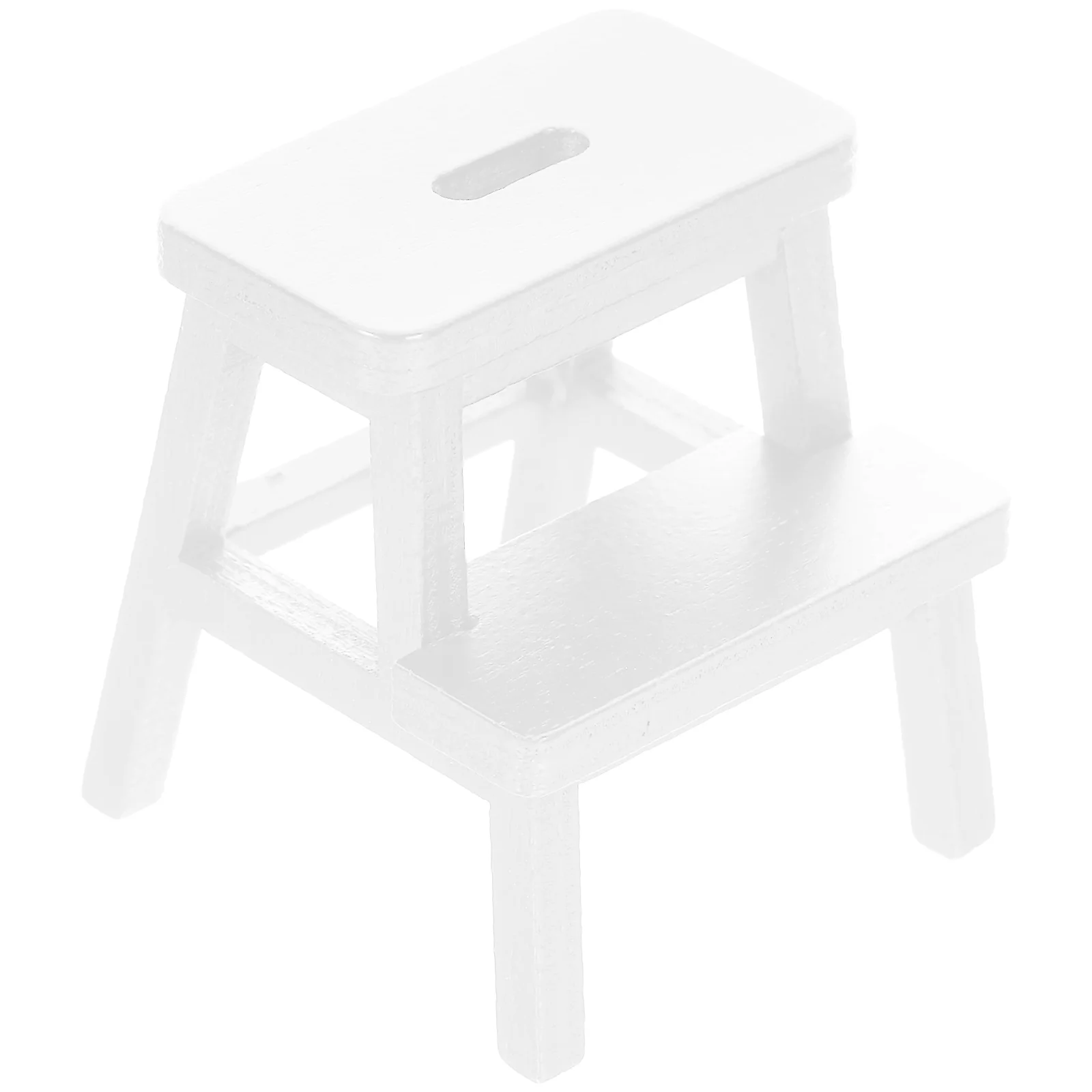 Mini Step Stool Home Decor Furniture Adornment House Miniature Chairs Wooden for Model Micro