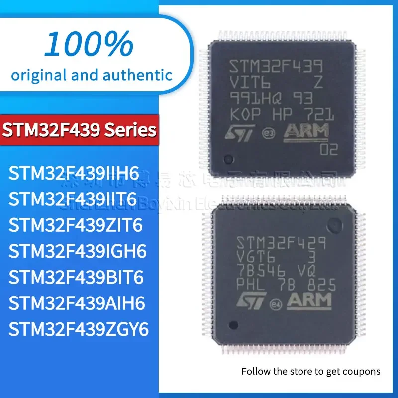 

STM32F439IIH6 STM32F439IGH6 STM32F439BIT6 STM32F439AIH6 STM32F439IIT6 STM32F439ZIT6 STM32F439ZGY6 original genuine