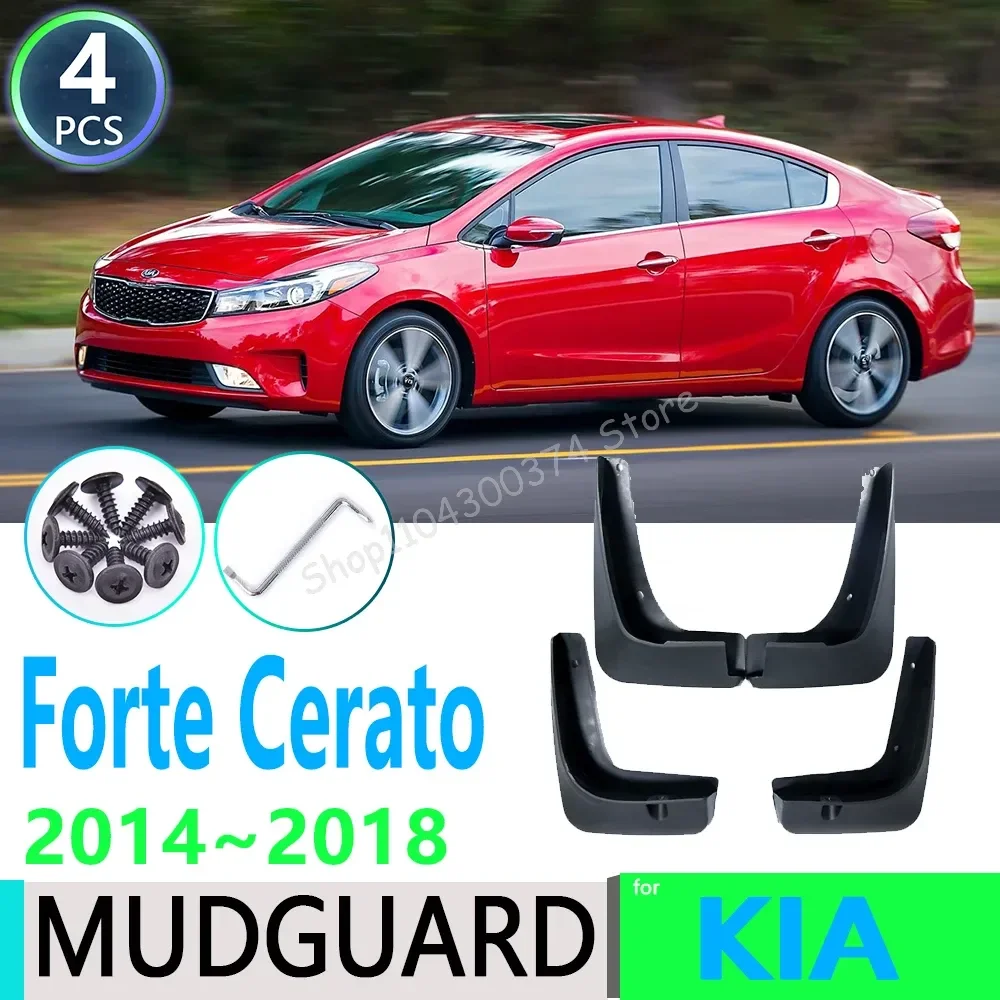 

for KIA Forte Cerato K3 2014 2015 2016 2017 2018 4PCS Front Rear Car Fender Mudguard Mud Flaps Guard Splash Flap Car Accessories