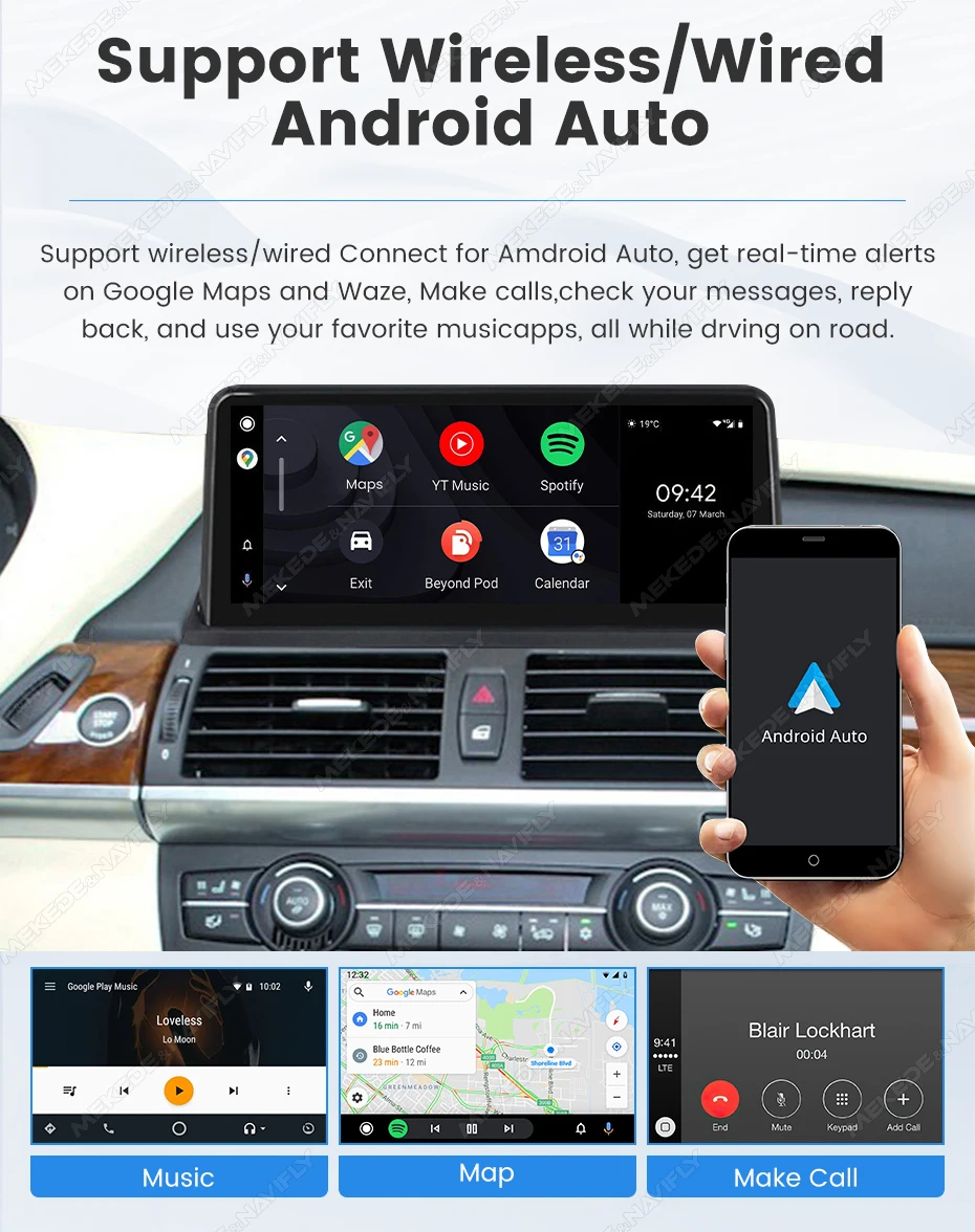 MEKEDE 10,25" 12,3" Android 15 oder Linux System Auto-Multimedia-Player für BMW X5 E70 X6 E71 2007-2012 CCC CIC Autoradio GPS Carplay Android Auto 4G WIFI BT DSP Unterstützt YOUTUBE IGO Netflix OEM Dual-System Kamera KEIN DVD – Detail 36