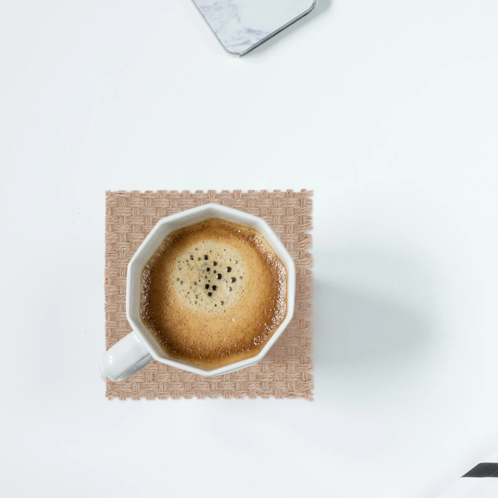 6Pcs Unique Table Mat Set Stylish Retro Coaster Ornament for Dining Table Pad Home Kitchen Cafe Photo Shoot Use