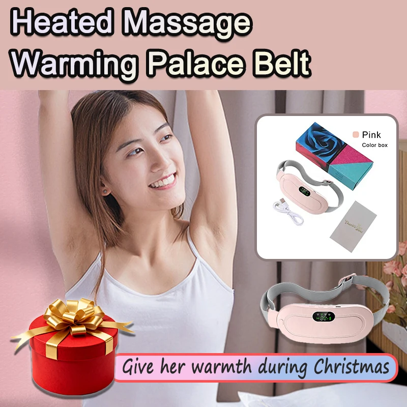 

Менструальная грелка, массажер для живота, умный теплый дворцовый пояс, подогрев талии, вибрационный массажер, массажер для живота, подарок подруге