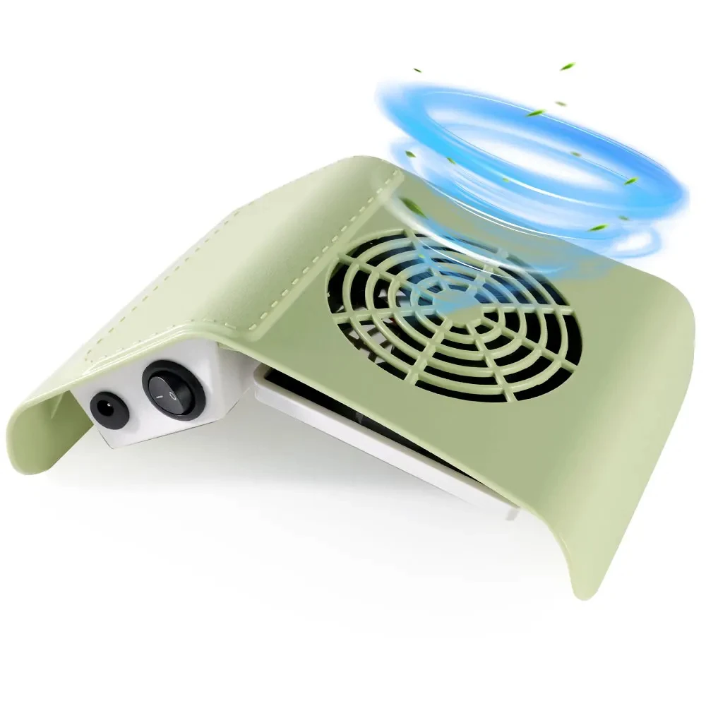 Professional Nail Dust Collector Vacuum - Low Noise Manicure Dust Extractor with Strong Suction Fan for Nail Salon & Home Use