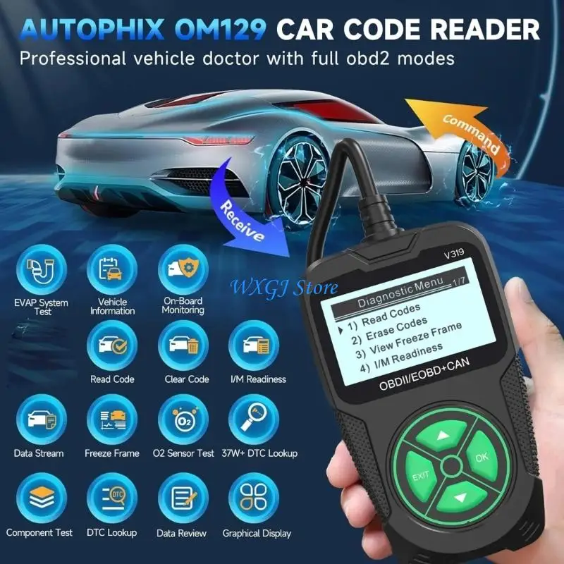 37JE Advanced Car Diagnostic Scanner Equipment With Live Data Monitoring Capabilities