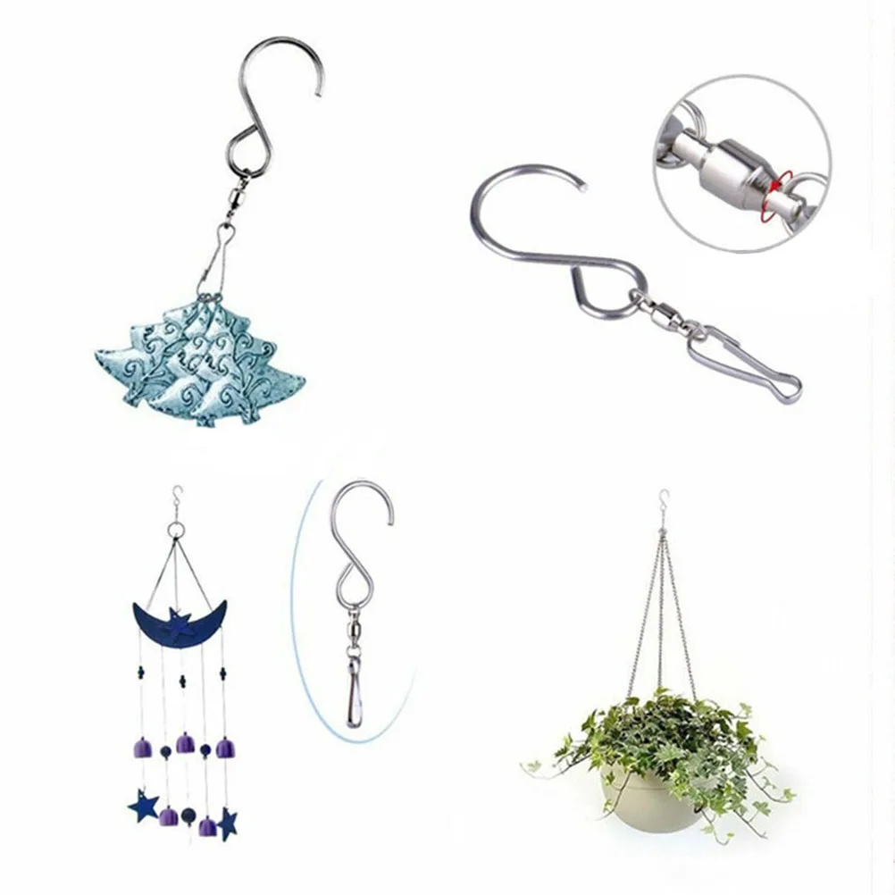 

6Pcs Swivel Hooks Clips Good Gadgets Hanging Wind Chimes Crystal Retail Products Swivel Hook