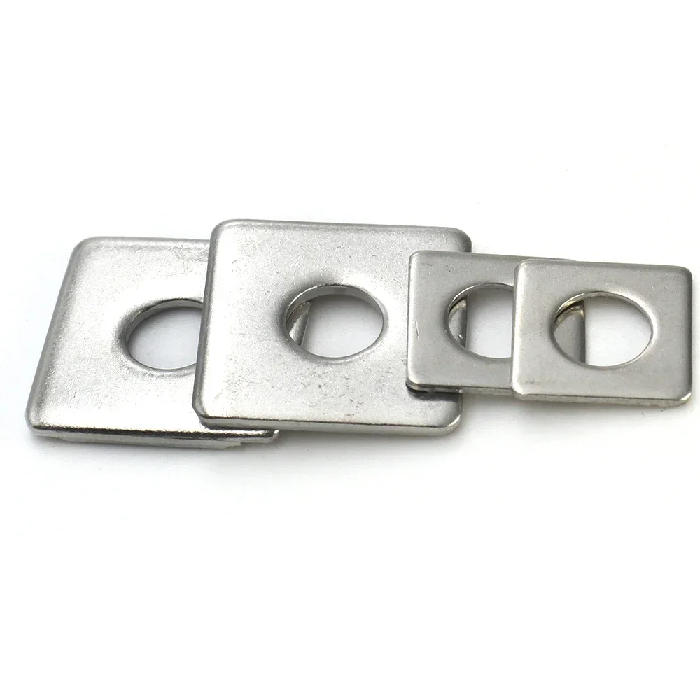 Rondelle in acciaio inossidabile 1-50 pezzi piastra quadrata M3 M4 M5 M6 M8 M10 M12 M14 M16 M20 cuscinetto piatto guarnizione distanziatore rondelle quadrate