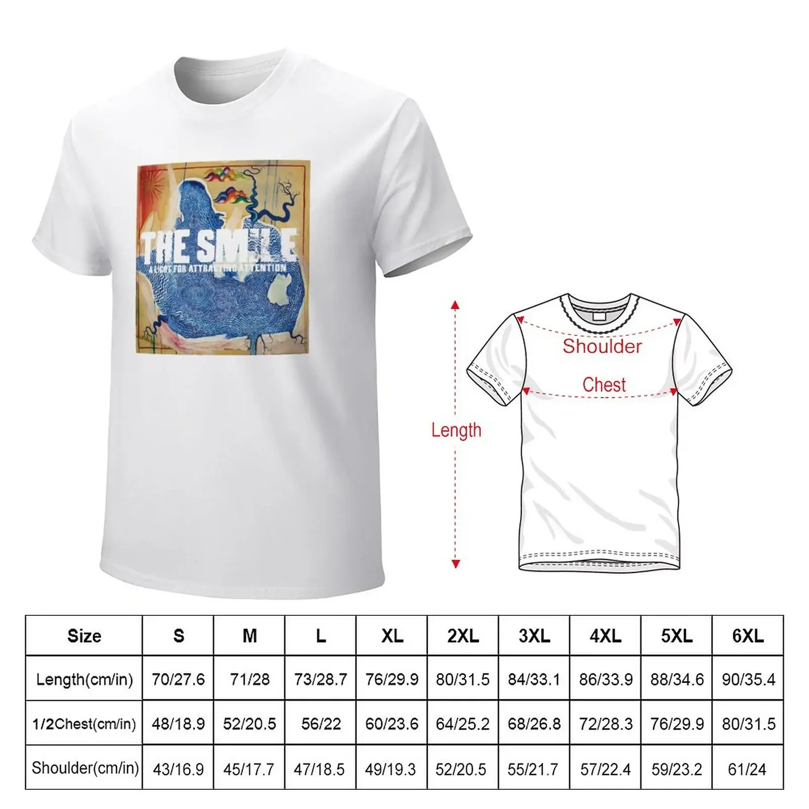 A Smile Light for Attracting Attention T-Shirt quick drying summer top mens white t shirts